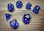 Chessex Dice - CHX23076 - Translucent Blue/White Polyhedral 7-Die Set